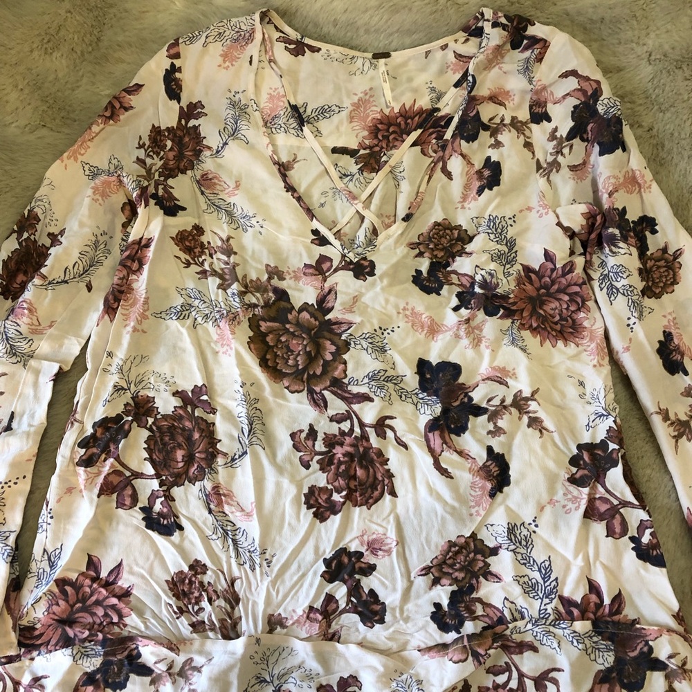 Free People Floral Tunic